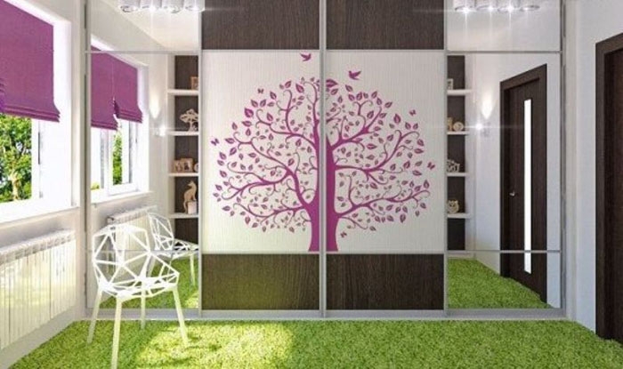 Пример яркого дизайна комнаты для девочки подростка