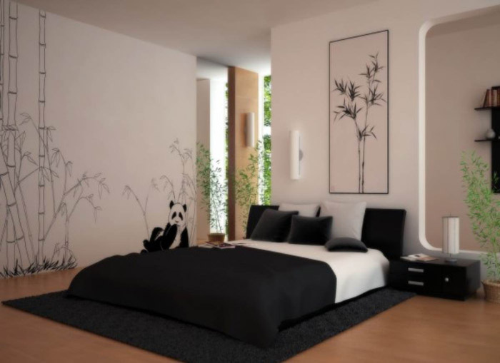 Дизайн спальни в японском стиле - фото №7