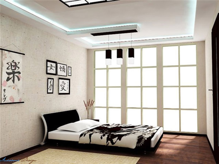 Дизайн спальни в японском стиле - фото №4