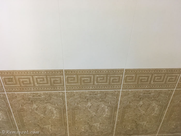 Пример использования пластиковых панелей в интерьере ванной комнаты