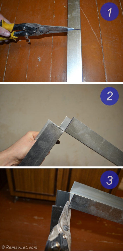 Как отрезать профиль ножницами по металлу