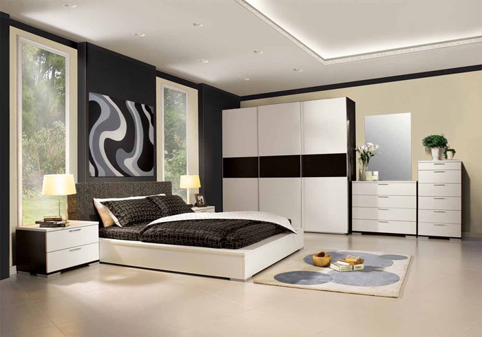 Интерьер спальни в стиле модерн
