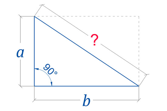 Калькулятор расчёта диагонали прямоугольника
