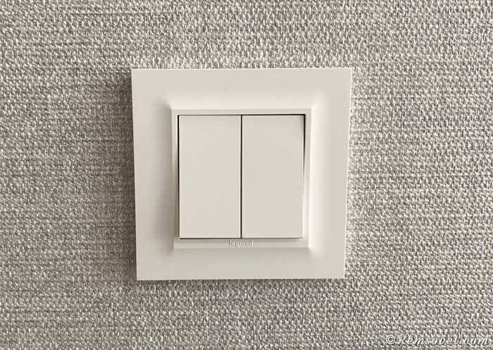 Выключатель Legrand Structura установка клавиш и рамки